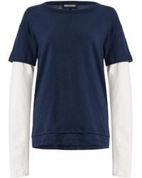 EB DENIM - Rory Layered Cotton Top - Lyst