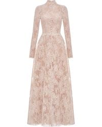 Montsand - Cotton-Blend Lace Button-Front Maxi Dress - Lyst