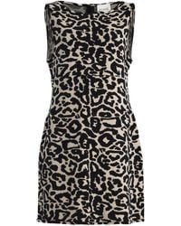 Posse - Exclusive Lexi Leopard Knit Mini Dress - Lyst