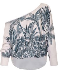 ANDRES OTALORA - Mioh Printed Crepe De Chine Blouse - Lyst