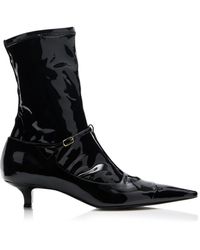 The Row - Cyd Patent Leather Boots - Lyst
