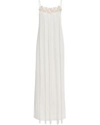 Jil Sander - Crochet Midi Slip Dress - Lyst