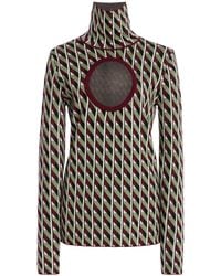 Zankov - Georgina Cutout Merino Wool Top - Lyst