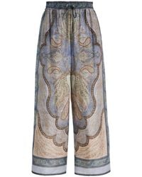 Zimmermann - Wanderlust Printed Silk Pants - Lyst