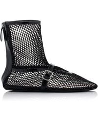 Alaïa - Vienne Cut-out Leather Ballet Courts - Lyst