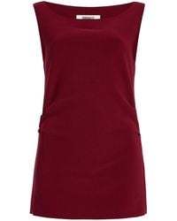 Birrot - Lay2 Draped Crepe Top - Lyst