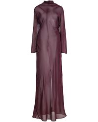 Sloan - Exclusive The Sheer Turtleneck Maxi Dress - Lyst