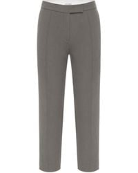 Alex Perry - Cropped Wool-Blend Straight-Leg Pants - Lyst