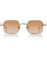 Gucci - Square-Frame Metal Sunglasses - Lyst