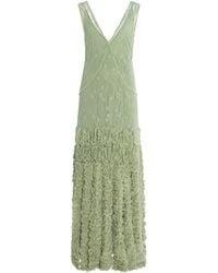 Alexis - Jeysa Ruffled-Fringe Lace Maxi Dress - Lyst