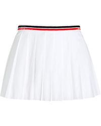 Miu Miu - Pleated Poplin Mini Skirt - Lyst