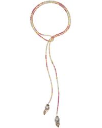 Joie - 18k Yellow Gold Diamond Lariat Necklace - Lyst