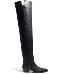 KHAITE - Clive Over-The-Knee Leather Boots - Lyst