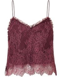 LoveShackFancy - Ferni Lace Top - Lyst
