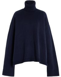 Frankie Shop - Rhea Oversized Wool-cotton Turtleneck Sweater - Lyst