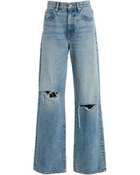 SLVRLAKE Denim - Grace Rigid High-Rise Wide-Leg Jeans - Lyst