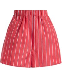 Frankie Shop - Lui Striped Cotton Boxer Shorts - Lyst