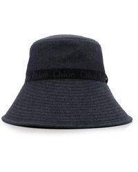 Chloé - Woody Denim Bucket Hat - Lyst