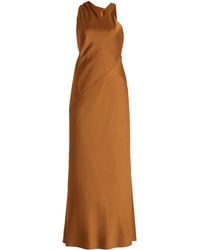 Significant Other - Annabel Draped Satin Maxi Dress - Lyst