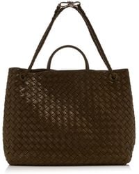 Bottega Veneta - Andiamo Large Intrecciato-leather Handbag - Lyst