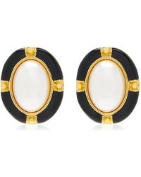 Ben-Amun - Exclusive-Tone Enamel Pearl Earrings - Lyst