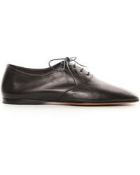 The Row - Awar Leather Lace-Up Oxfords - Lyst