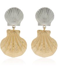 Ben-Amun - Exclusive Gold And Silver-tone Shell Earrings - Lyst