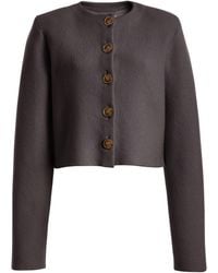 Brandon Maxwell - The Ryder Cropped Virgin-Wool Jacket - Lyst