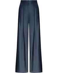 ANDRES OTALORA - Plenitud Pleated Tencel Wide-Leg Pants - Lyst