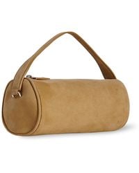 The Row - Round 90's Suede Top Handle Bag - Lyst