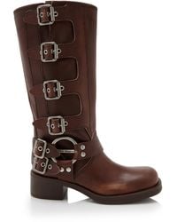 Miu Miu - Moto Harness Boot - Lyst