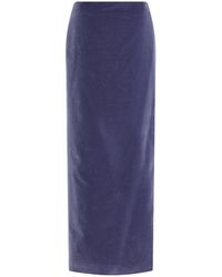 Colleen Allen - Exclusive Cotton Velvet Maxi Skirt - Lyst