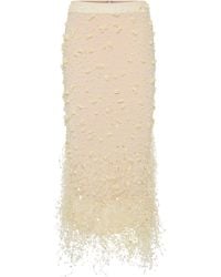 Rachel Gilbert - Anika Embellished Georgette Midi Skirt - Lyst