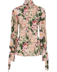 Chloé - Wool-Jersey Top - Lyst
