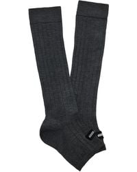 Miu Miu - Silk-Blend Leg Warmer Socks - Lyst