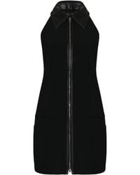 Proenza Schouler - Emi Zipped Suiting Mini Dress - Lyst