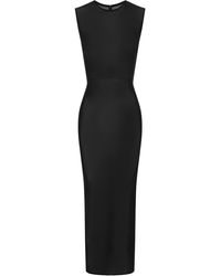 Alex Perry - Sleeveless Power Mesh Midi Dress - Lyst