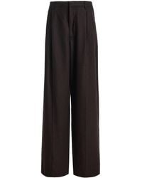 Agolde - Sathia Felted Wool Wide-Leg Pants - Lyst