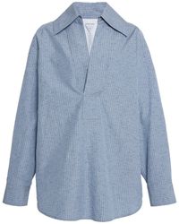 Bottega Veneta - Oversized Cotton-Linen Shirt - Lyst