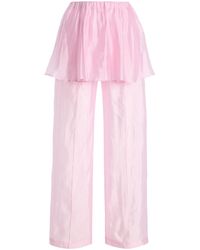 THE GARMENT - Gilian Organza Peplum Pants - Lyst