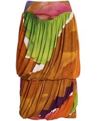 Ulla Johnson - Reis Crepe Midi Bubble Skirt - Lyst