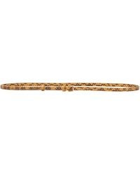 Dries Van Noten - Snakeskin-Effect Leather Belt - Lyst