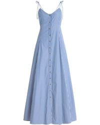 Rosie Assoulin - High Garden Striped Maxi Dress - Lyst