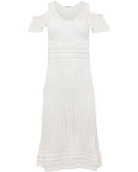 JW Anderson - Ruffled Crocheted Midi Dress - Lyst