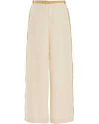 Sir. The Label - Dune Belted Linen Wide-leg Pants - Lyst