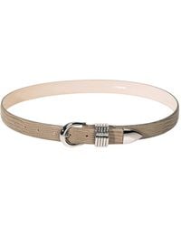 DEHANCHE - Hollyhock Lizard-Effect Leather Belt - Lyst