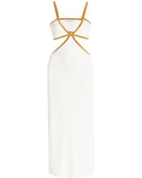 Significant Other Adi Cutout Knit Midi Dress - White