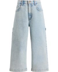 Sanderlak - Skater Rigid Mid-Rise Wide-Leg Jeans - Lyst