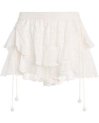 Isabel Marant - Neis Cotton-Silk Mini Skirt - Lyst