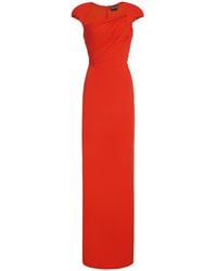 Tom Ford - Double Silk Georgette Draped Maxi Dress - Lyst